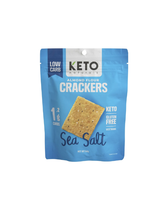 Keto naturals Almond Flour Crackers Sea Salt 64g