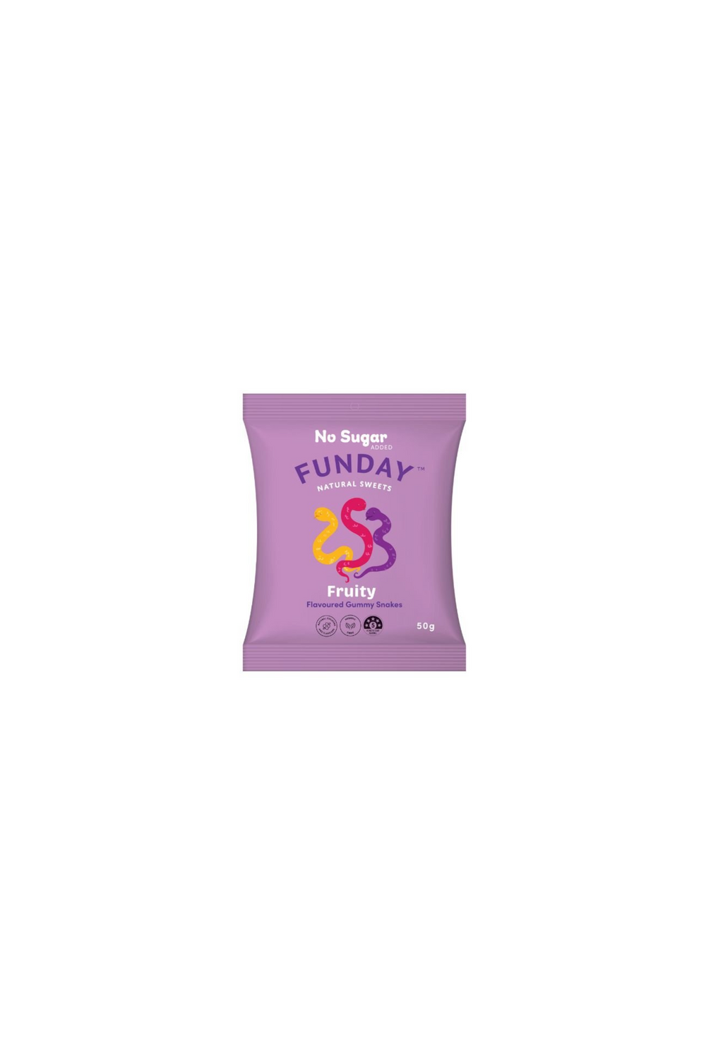 Natural Sweets - Fruity Gummy Snakes 50g