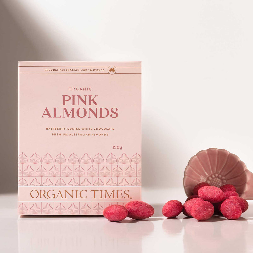 
                  
                    Organic Pink Almonds 130g
                  
                